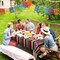 4 Pcs Disposable Mexican Fiesta Tablecloth Birthday Party Decorations Plastic Tablecover Mexico Table Cover Cinco De Mayo Themed Party Supplies Rectangle
